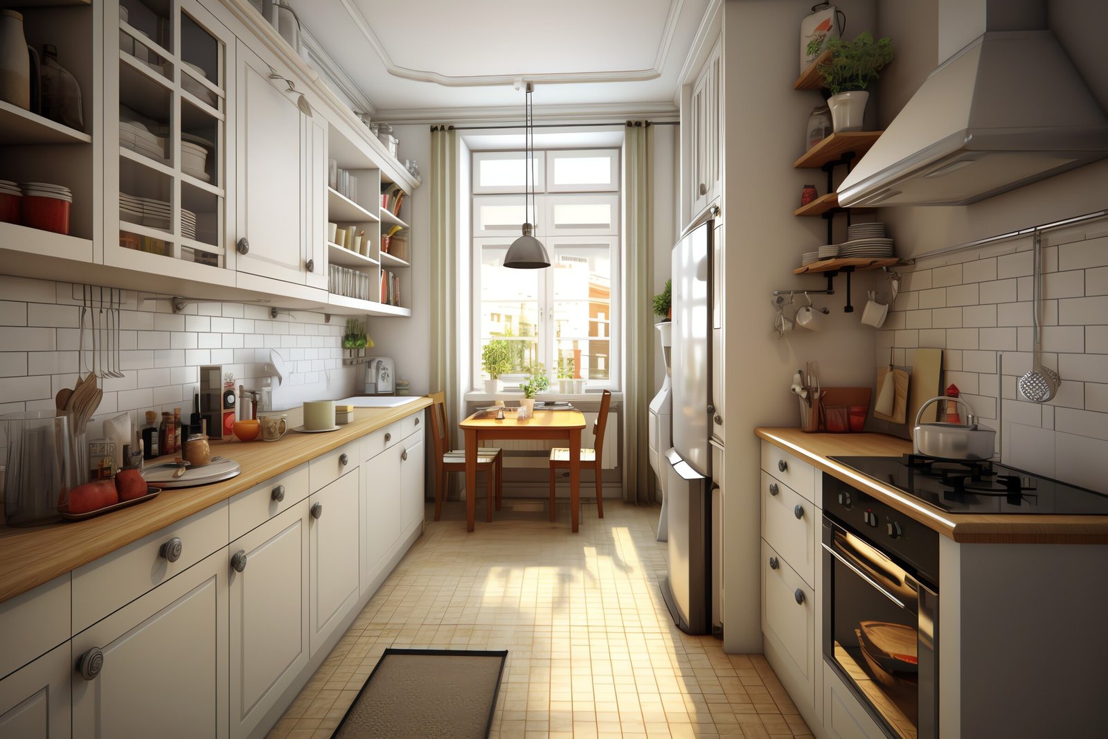 U-shaped kitchen